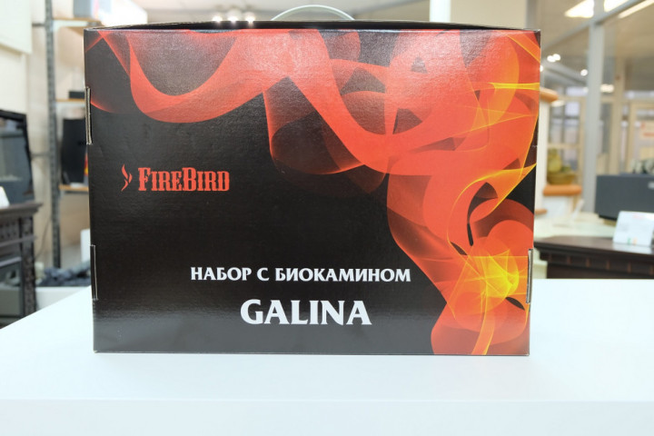 Набор с биокамином GALINA, биотопливом (1.5л.), зажигалкой