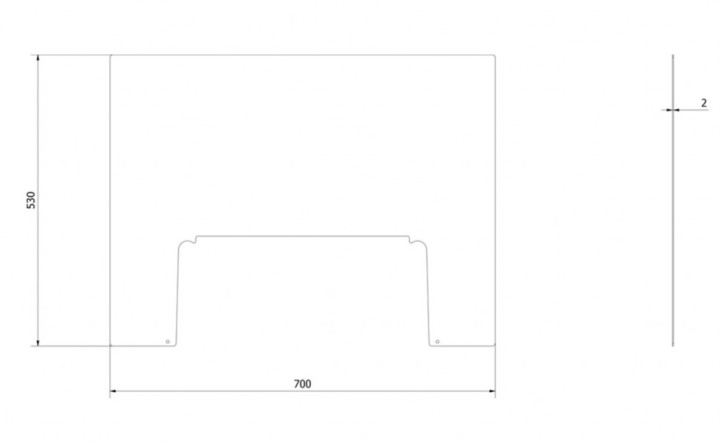 Притопочный лист Kratki KOZA INGA