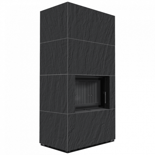 Каминокомплект Kratki PRO FLOKI NATURALI ARDESIA NERO A SPACCO