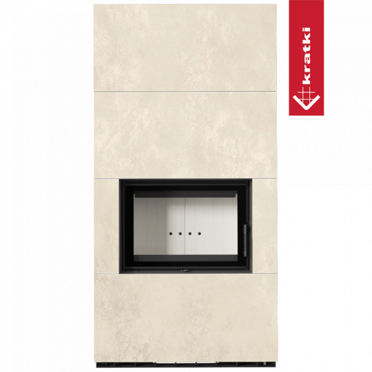 Каминокомплект Kratki PRO FLOKI BOX OXIDE BIANCO