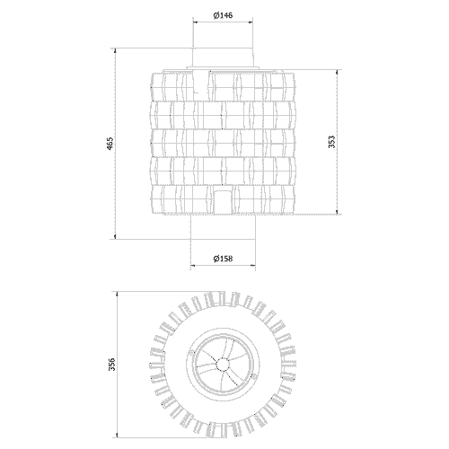 Комплект чугунных теплоаккумулирующих дисков d-150мм (5 шт.)