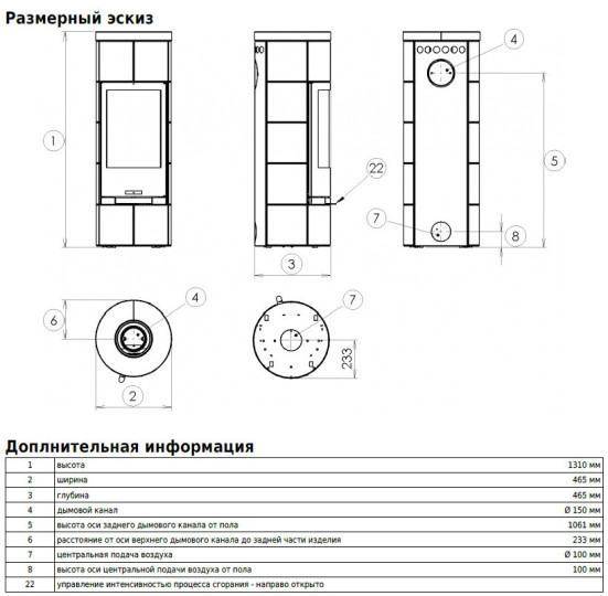 Печь ABX Kastilie
