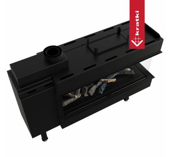 Газовая топка Kratki Pro LEO/LP/100/G31/37MBAR (баллонный газ)