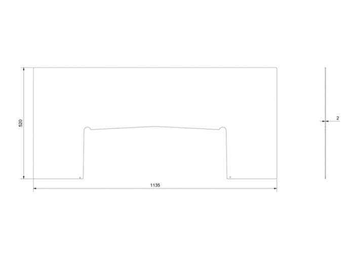 Притопочный лист Kratki KARI/80