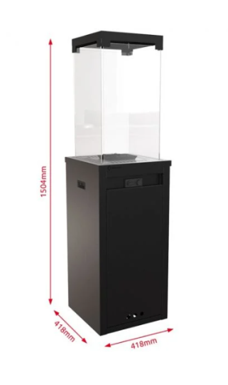 Нагреватель газовый PATIO/LIGHT сталь, цвет гранит