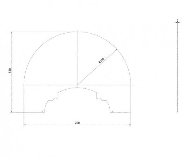 Притопочный лист Kratki ERIK