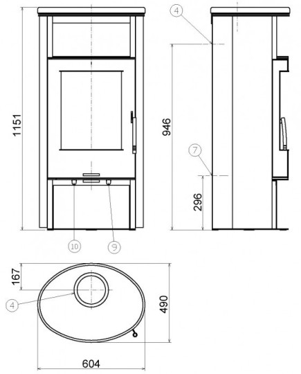 Печь ABX Island 7