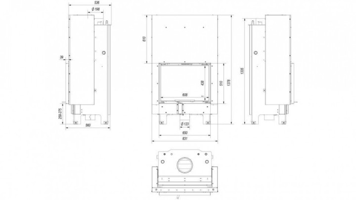 Топка с водяным контуром MBZ/PW/13/G/W (гильотина)