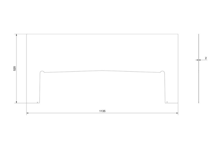 Притопочный лист Kratki KARI/95
