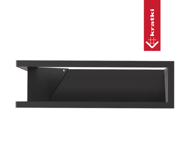 Решётка Kratki Luft 600х400х120 45S угловая левая черная