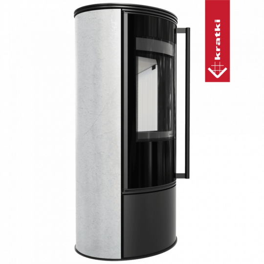Печь Kratki PRO ERIK WHITE NATURAL