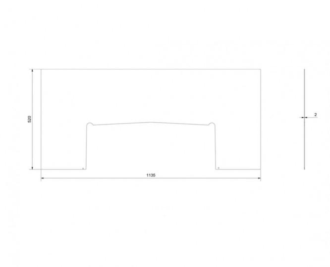 Притопочный лист Kratki KARI/70