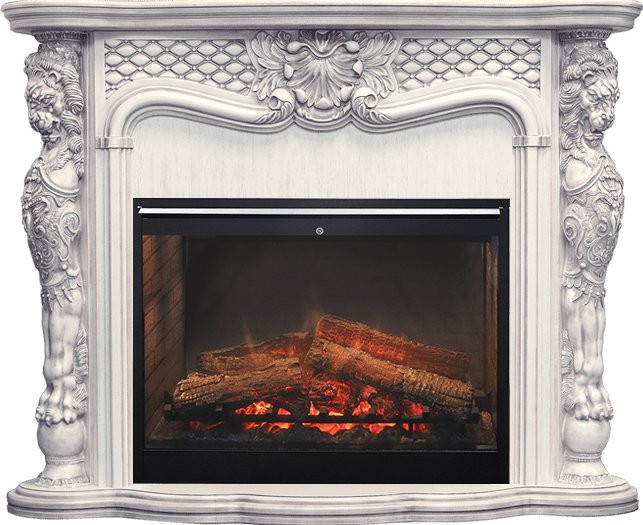 Каминокомплект Castle - Слоновая кость с темной патиной с очагом Symphony 30'' DF3020-INT Каминокомплект Castle - Слоновая кость с темной патиной с очагом Symphony 30'' DF3020-INT