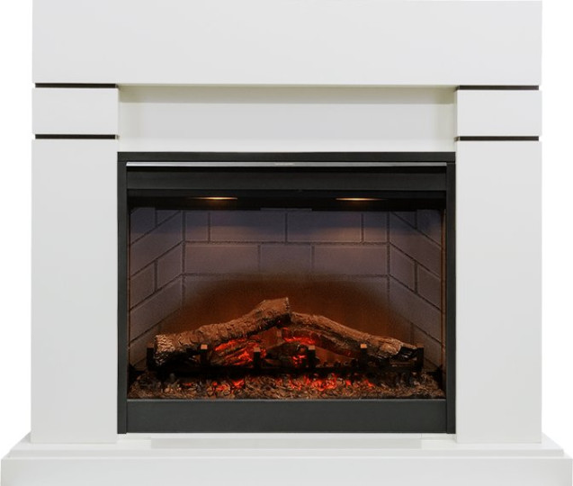 Каминокомплект Lindos - Алебастр (Высота 985мм) с очагом Symphony 26'' DF2608-INT Каминокомплект Lindos - Алебастр (Высота 985мм) с очагом Symphony 26'' DF2608-INT
