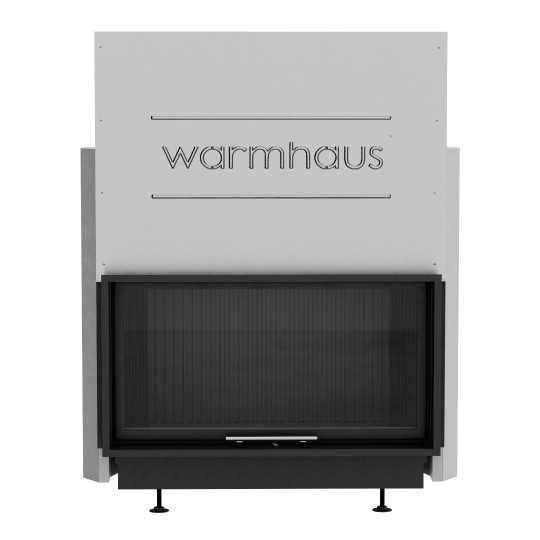 Каминная топка Warmhaus (Вармхаус) FLAT 100/57h с 3D-панелями