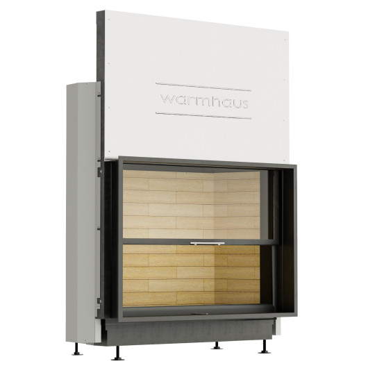 Каминная топка Warmhaus (Вармхаус) FLAT 120/80h с шамотом