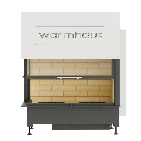 Каминная топка Warmhaus (Вармхаус) KANT L (стекло слева) 100/57h с шамотом