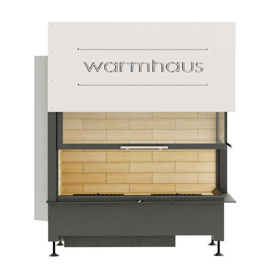 Каминная топка Warmhaus (Вармхаус) KANT R (стекло справа) 100/57h с шамотом