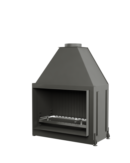 Открытая каминная топка ASTOV ОПС 900 в 3D с грилем Открытая каминная топка ASTOV ОПС 900 в 3D с грилем