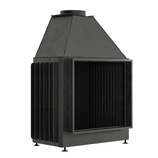 Открытая каминная топка Warmhaus (Вармхаус) Open FLAT 100/80 3D-панели