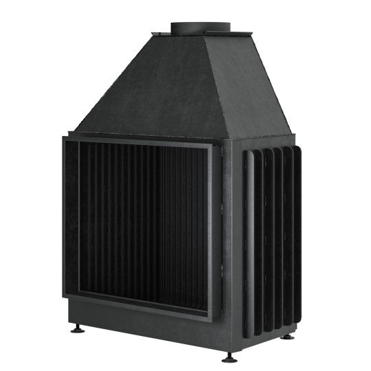 Открытая каминная топка Warmhaus (Вармхаус) Open FLAT 90/70 3D-панели