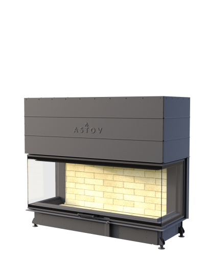 Каминная топка ASTOV П3С 15057 футеровка 3D