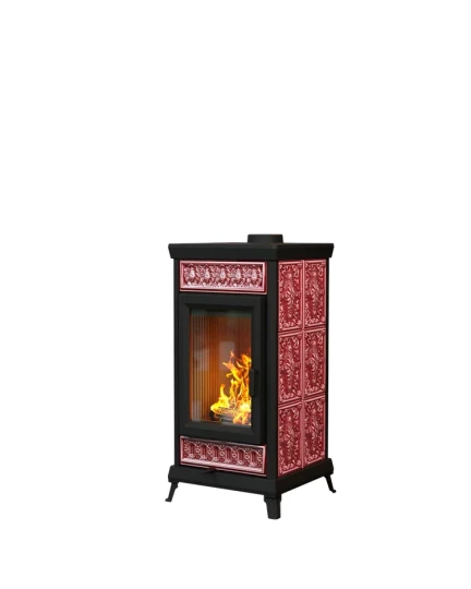Печь-камин Astov Майолика Классик Вишня