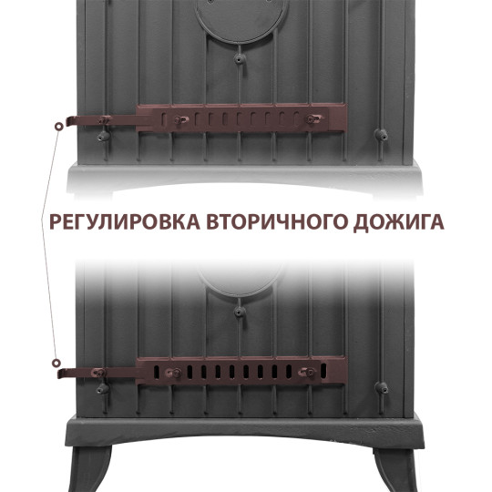 Печь-камин Везувий KZ-14 "Антрацит" Печь-камин Везувий KZ-14 "Антрацит"