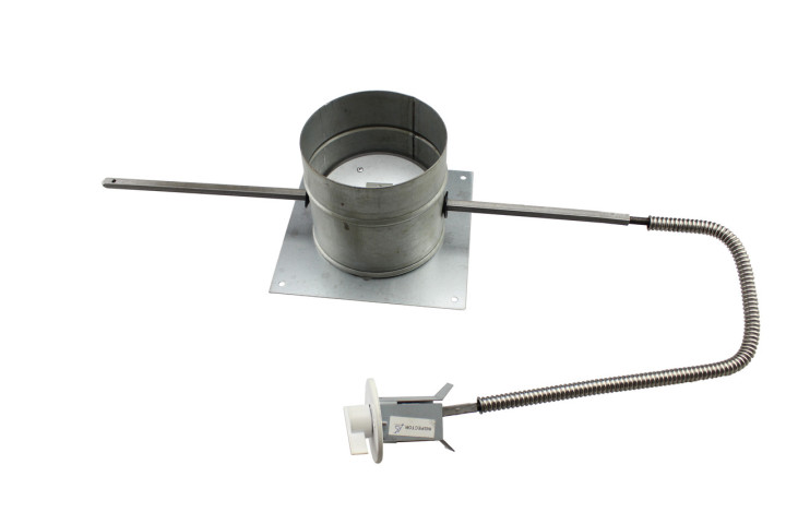 Клапан подачи воздуха с гибким валом с уплотнителем (длинна=1000 мм) CB-tec Ø125