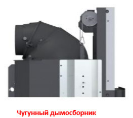 Каминная топка Brunner Eck-Kamin 45/67/44 R, с подъемом Чугунный дымосборник ø 200mm и Монтажная рама, черная 70мм