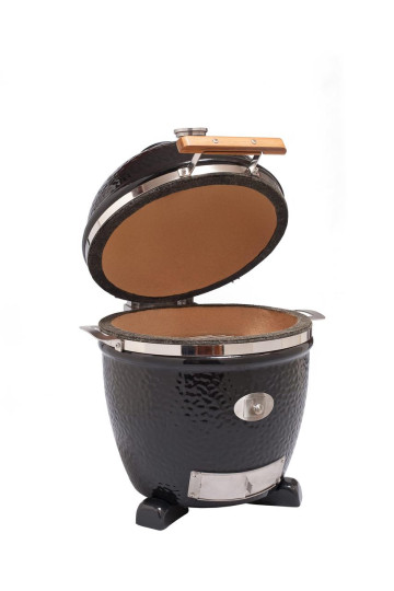 Керамический гриль Monolith Junior Pro-Series 2.0 Black (чёрный) без столиков и ножек Керамический гриль Monolith Junior Pro-Series 2.0 Black (чёрный) без столиков и ножек