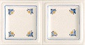 Печь-камин Sergio Leoni Marlene Maxi Forno L/F Специальный цвет White + Blue decor (Blue + Orange) Белый + синий декор (синий + оранжевый)