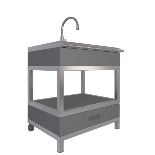 Мобильный модуль с мойкой (мойка и смеситель не входят в комплект)