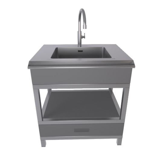 Мобильный модуль с мойкой (мойка и смеситель не входят в комплект)