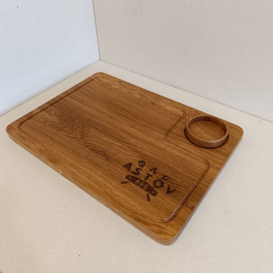 Доска разделочная с соусником ASTOV BBQ