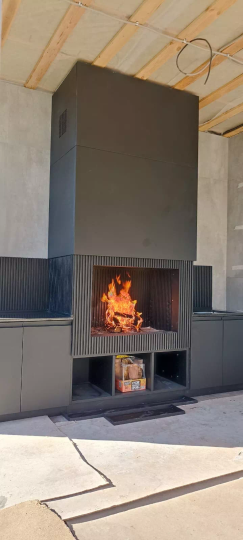 ОТКРЫТАЯ КАМИННАЯ ТОПКА АСТОВ ОПС 900