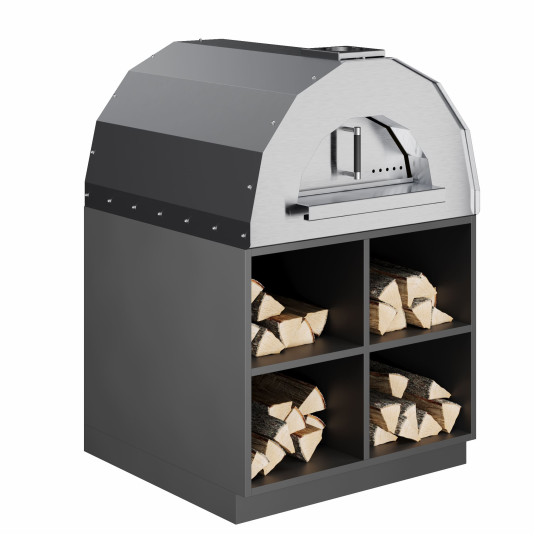 Пицца печь 1000 мм (Русская печь) с дровником