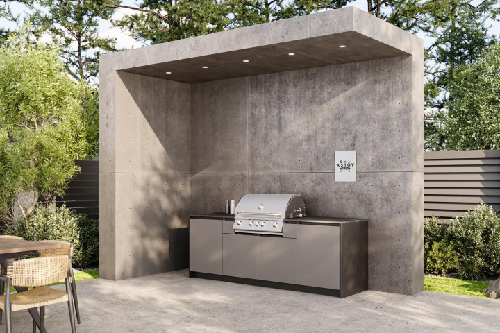 Кухня Astov BBQ № 6 (ширина 2440 мм)