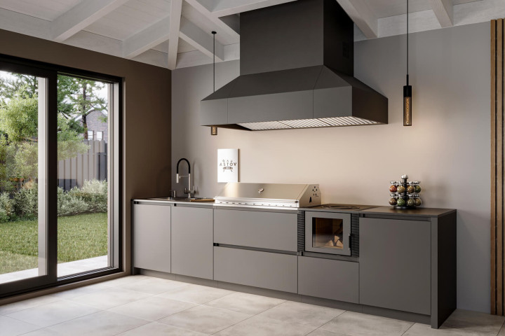 Кухня Astov BBQ № 5 (ширина 3500 мм)