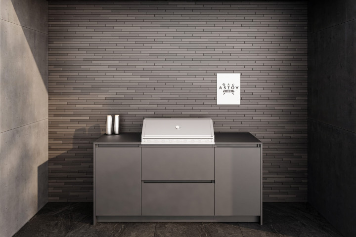 Кухня Astov BBQ № 8 (ширина 2040 мм)