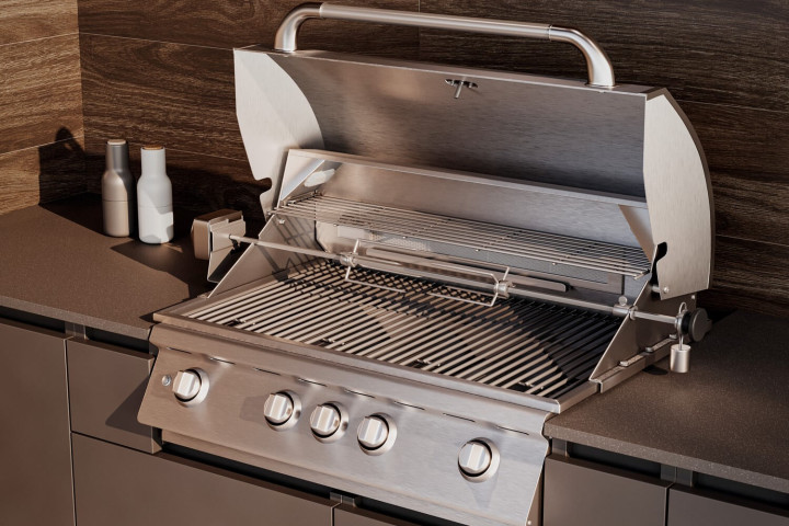 Кухня Astov BBQ № 2 (ширина 3440 мм)