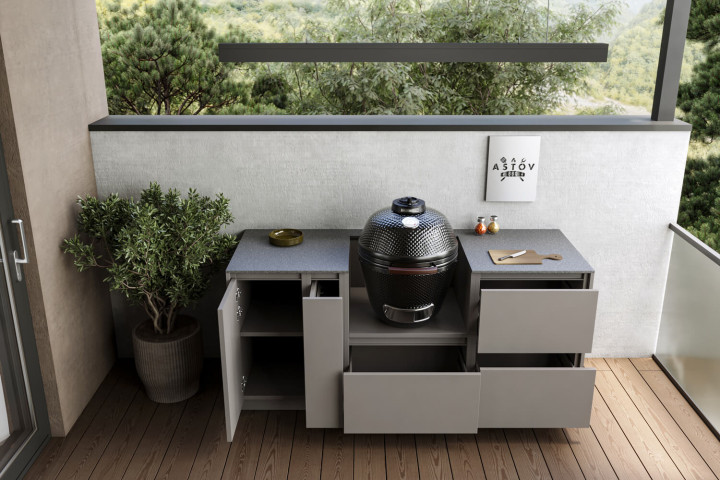 Кухня Astov BBQ № 7 (ширина 1940 мм)