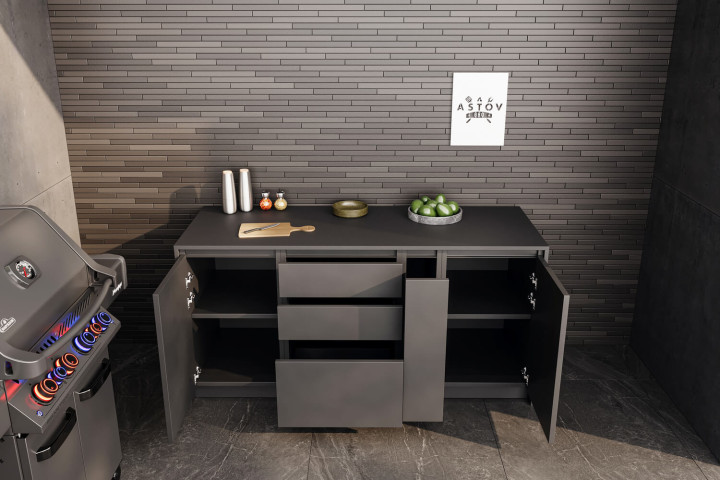 Кухня Astov BBQ № 10 (ширина 1840 мм)