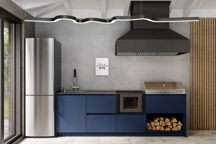 Кухня Astov BBQ № 12 (ширина 2640 мм)