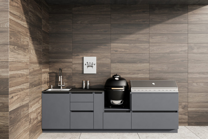 Кухня Astov BBQ № 16 (ширина 3100 мм)