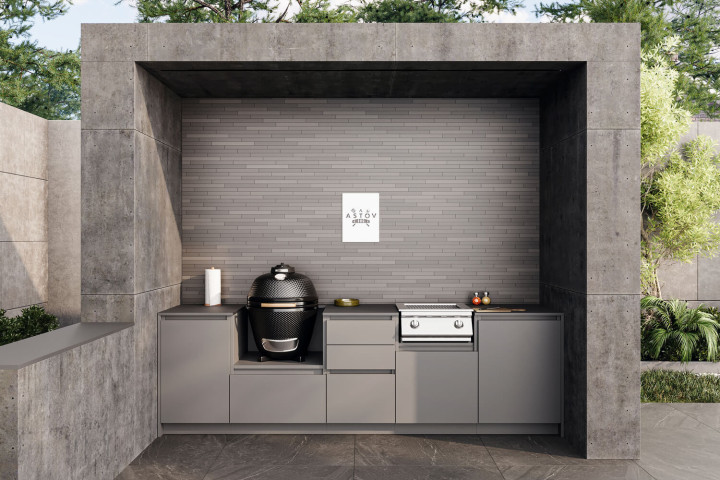 Кухня Astov BBQ № 17 (ширина 2840 мм)