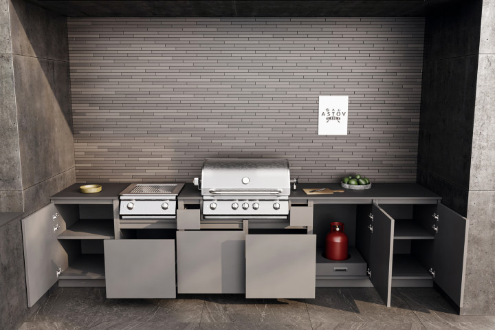 Кухня Astov BBQ № 13 (ширина 3600 мм)